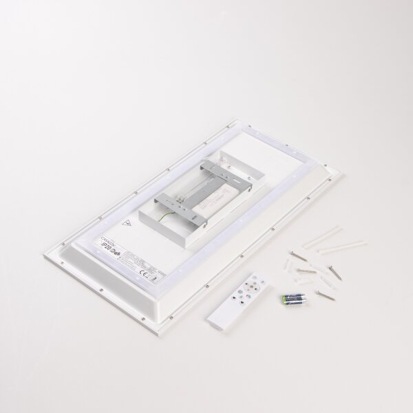 LED RGBW димируема повърхностно монтирана панелна лампа LED/22W/230V 2700-6500K 29,5x59,5 cm + дистанционно управление