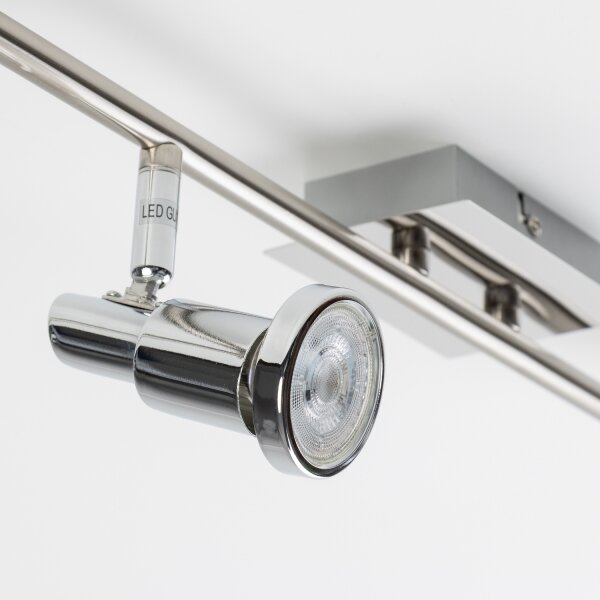LED точково осветително тяло 6xGU10/5W/230V лъскав хром