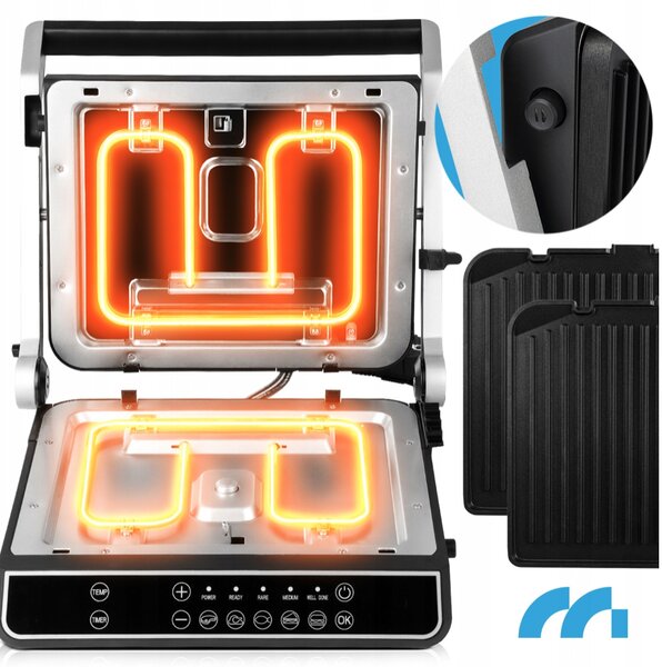 Електрическа контактна скара SM5000W-PRO с LED дисплей - 2500 W