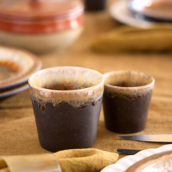 Тъмнокафява глинена чаша 190 ml Poterie – Casafina