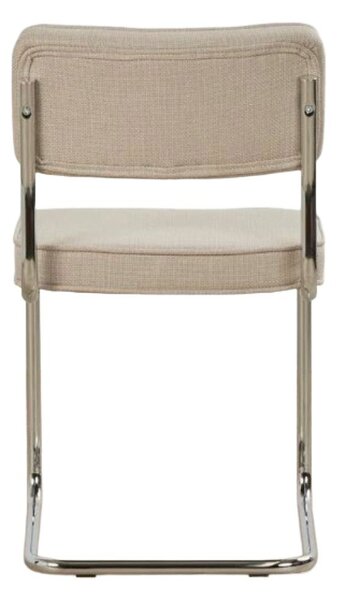 Бежов тапициран люлеещ се трапезен стол Rupert – Unique Furniture