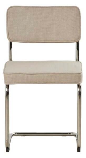 Бежов тапициран люлеещ се трапезен стол Rupert – Unique Furniture