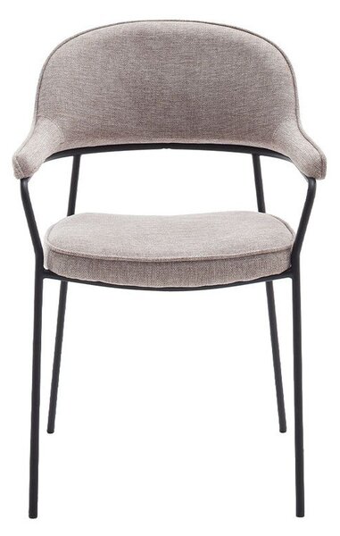 Бежов трапезен стол с подлакътници Kindersley – Unique Furniture