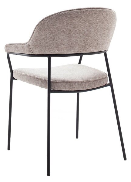 Бежов трапезен стол с подлакътници Kindersley – Unique Furniture