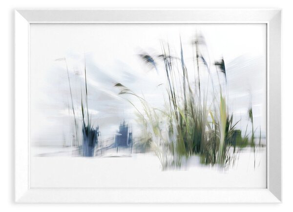 Печатна картина с включена рамка 56x75 cm Blue Grasses – Styler