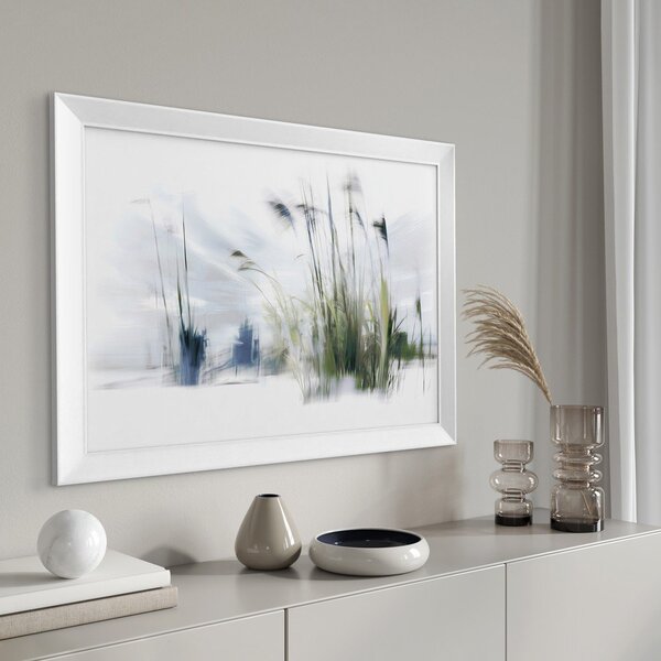 Печатна картина с включена рамка 56x75 cm Blue Grasses – Styler