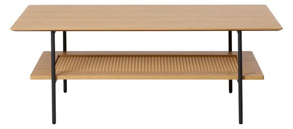 Масичка за кафе от декор от дъб в естествен цвят 55x110 cm Pensacola – Unique Furniture