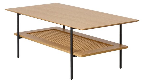 Масичка за кафе от декор от дъб в естествен цвят 55x110 cm Pensacola – Unique Furniture