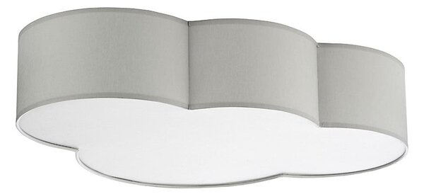 Детска лампа CLOUD 4xE27/15W/230V сива