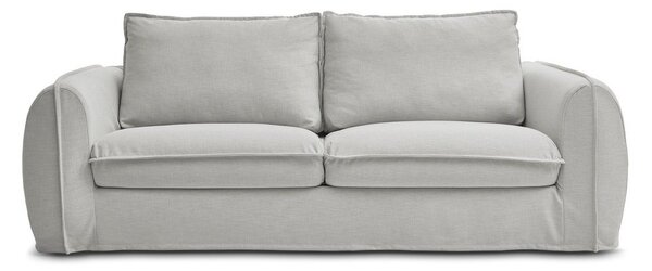 Светлосив диван за ежедневно спане/сгъваем 216 cm Archimede – Bobochic Paris