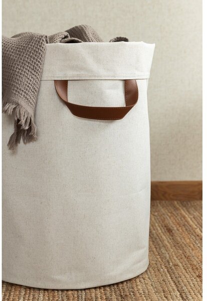 Бежов текстилен кош за пране 69 l Soft Storage – Bigso