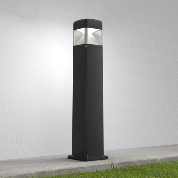 Fumagalli LED осветление за пътеки Elisa 800, черно, прозрачно, 10W CCT, Черен, Пластмаса, Модерен