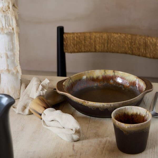 Кафява супена глинена чиния Poterie – Casafina