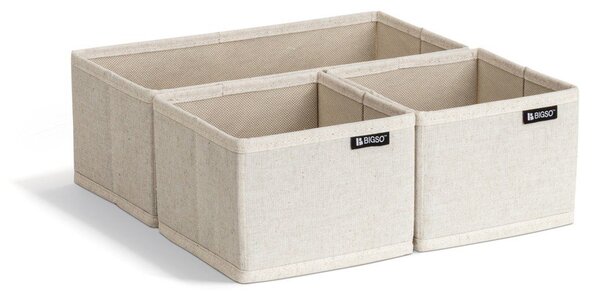 Текстилни органайзери за шкаф 3 бр. Soft Storage – Bigso