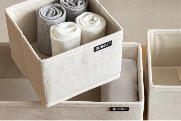 Текстилни органайзери за шкаф 3 бр. Soft Storage – Bigso