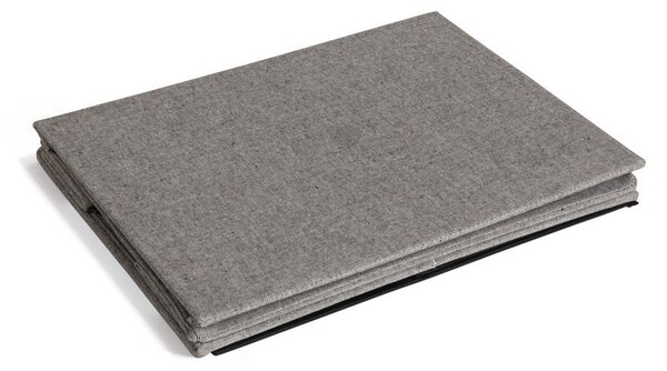 Сива текстилна кутия за съхранение с капак 36x46x25 cm Soft Storage Large – Bigso
