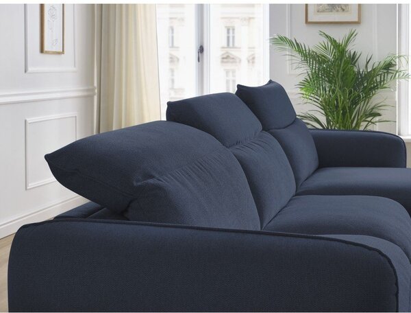 Тъмносин ъглов диван Achille – Bobochic Paris