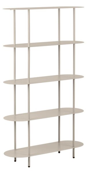 Бежов метален стелаж 90x150x31 cm Rieti – House Nordic