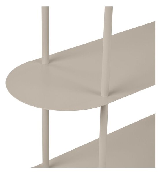 Бежов метален стелаж 90x150x31 cm Rieti – House Nordic