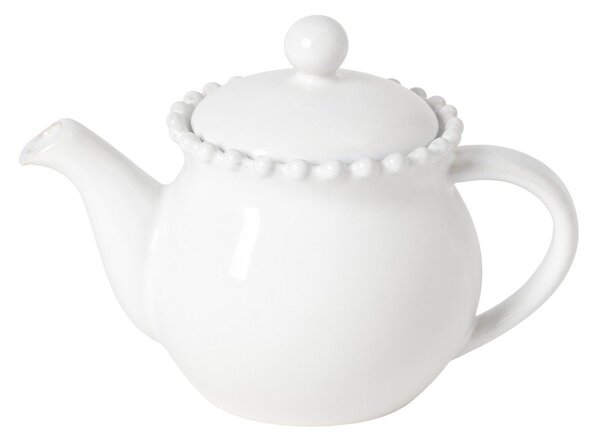 Бял глинен чайник с цедка 500 ml Pearl – Costa Nova