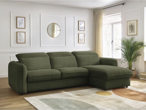 Зелен ъглов диван Achille – Bobochic Paris