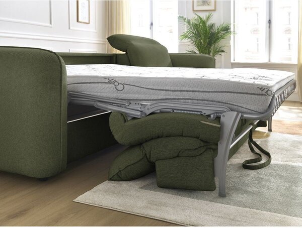 Зелен ъглов диван Achille – Bobochic Paris
