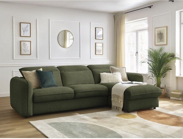Зелен ъглов диван Achille – Bobochic Paris