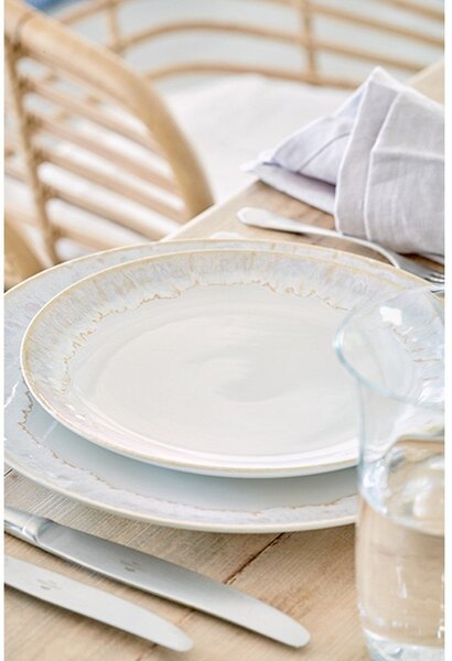 Бяла десертна глинена чиния ø 22 cm Taormina – Casafina