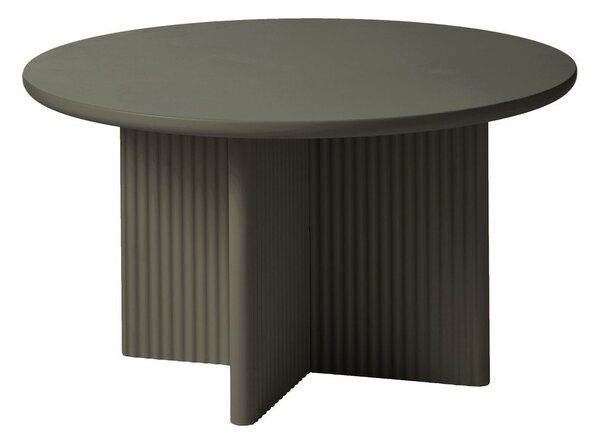 Кръгла масичка за кафе в цвят каки ø 80 cm Palma – Unique Furniture