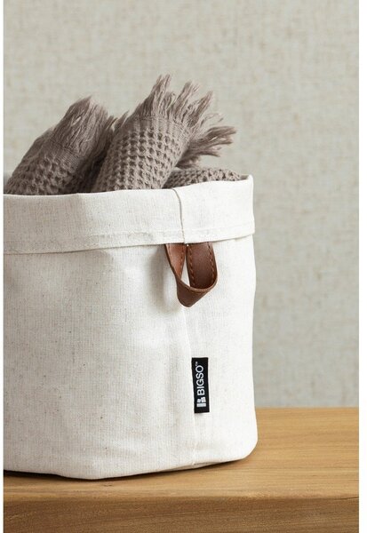 Текстилна кошница ø 20x20 cm Soft Storage Round – Bigso