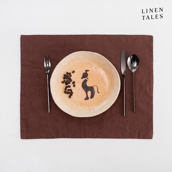 Ленена подложка за хранене 35x45 cm Chocolate – Linen Tales