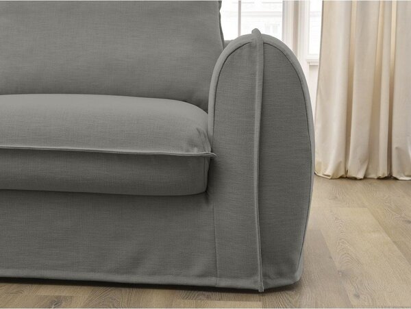 Тъмносив диван за ежедневно спане/сгъваем 216 cm Archimede – Bobochic Paris