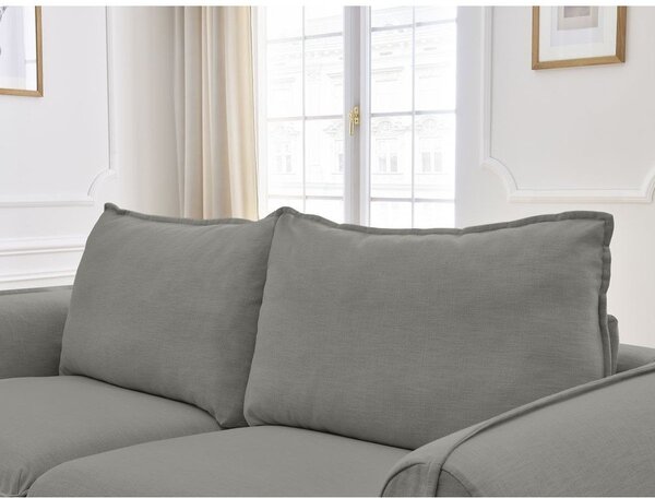 Тъмносив диван за ежедневно спане/сгъваем 216 cm Archimede – Bobochic Paris