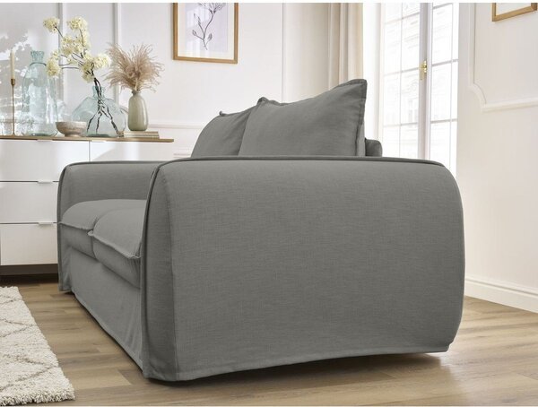 Тъмносив диван за ежедневно спане/сгъваем 216 cm Archimede – Bobochic Paris