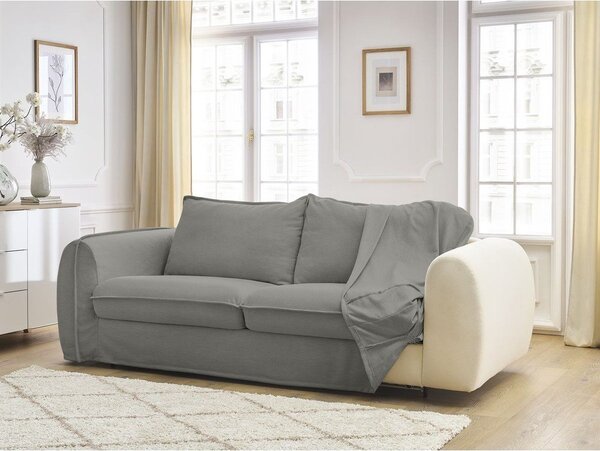 Тъмносив диван за ежедневно спане/сгъваем 216 cm Archimede – Bobochic Paris