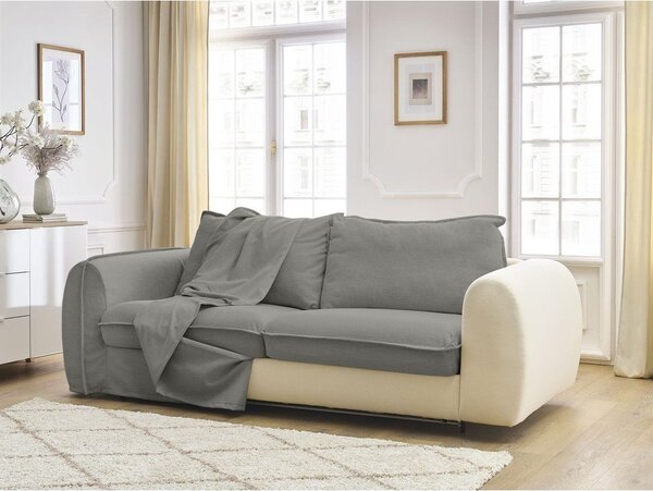 Тъмносив диван за ежедневно спане/сгъваем 216 cm Archimede – Bobochic Paris