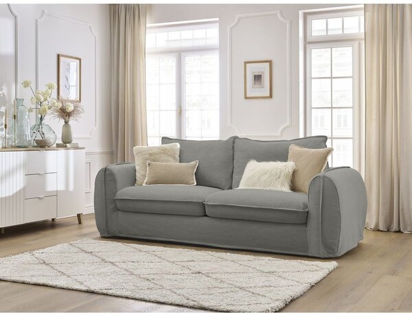 Тъмносив диван за ежедневно спане/сгъваем 216 cm Archimede – Bobochic Paris