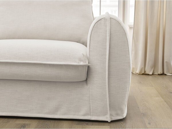 Бежов диван за ежедневно спане/сгъваем 216 cm Archimede – Bobochic Paris