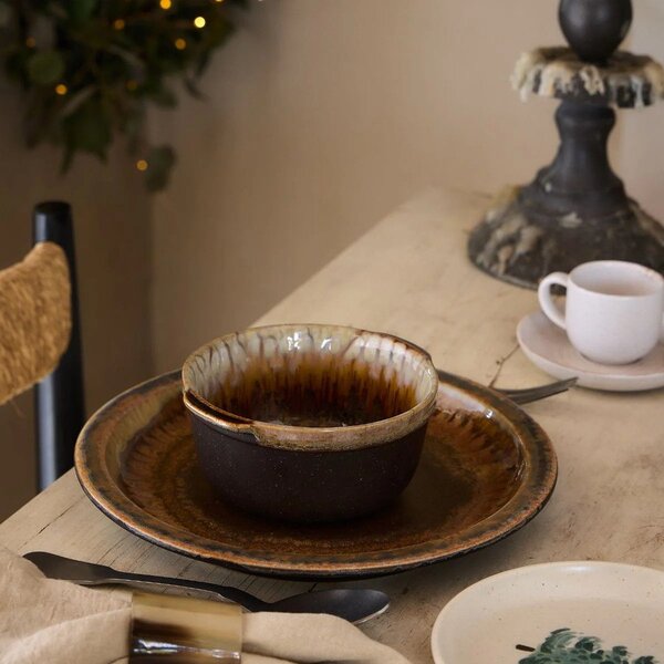 Кафява глинена чиния ø 26 cm Poterie – Casafina