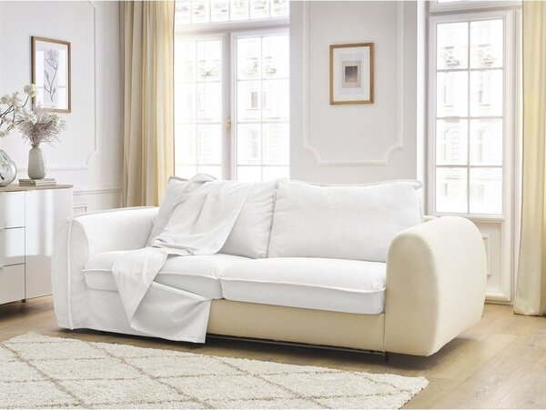 Бял диван за ежедневно спане/сгъваем 216 cm Archimede – Bobochic Paris