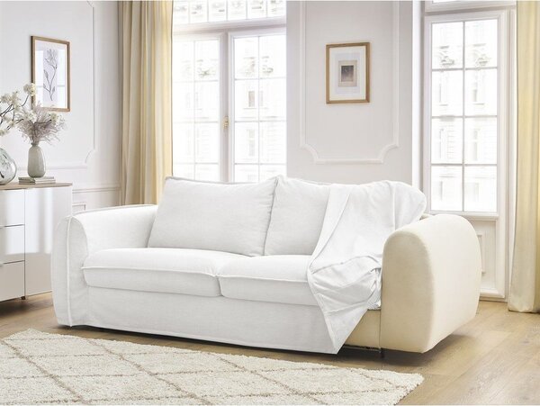 Бял диван за ежедневно спане/сгъваем 216 cm Archimede – Bobochic Paris