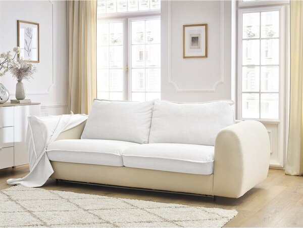 Бял диван за ежедневно спане/сгъваем 216 cm Archimede – Bobochic Paris