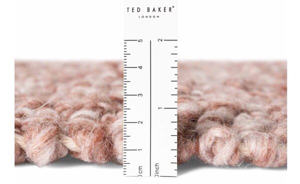Сиво-розов ръчно изработен килим от букле 120x170 cm Notting Hill Portobello – Ted Baker
