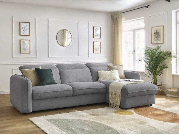 Сив ъглов диван Achille – Bobochic Paris