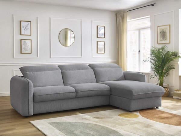 Сив ъглов диван Achille – Bobochic Paris