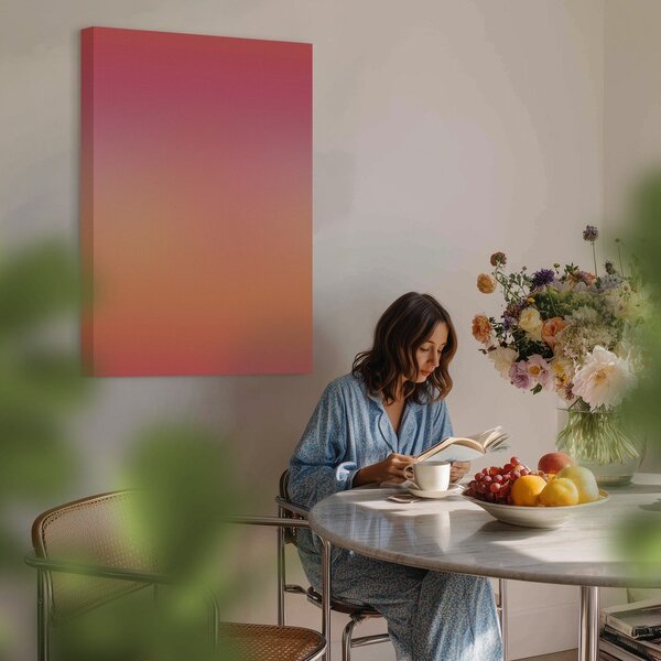 Печатна върху платно картина 70x100 cm Pink Aura – Styler
