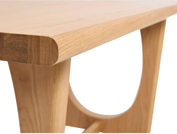 Сгъваема трапезна маса от декор от дъб 95x180 cm Flow – Unique Furniture