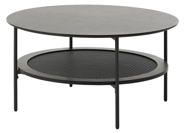 Черна кръгла масичка за кафе ø 80 cm Pensacola – Unique Furniture