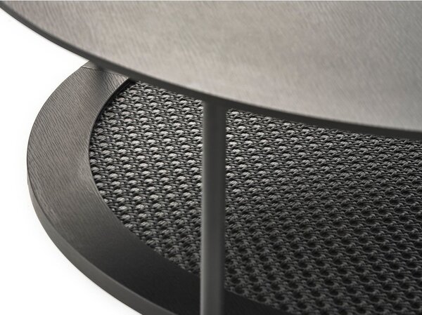 Черна кръгла масичка за кафе ø 80 cm Pensacola – Unique Furniture