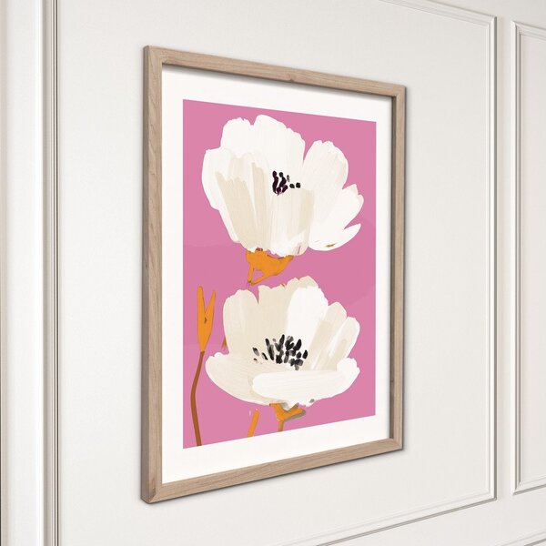 Печатна картина с включена рамка 30x40 cm Peony Bloom – Styler